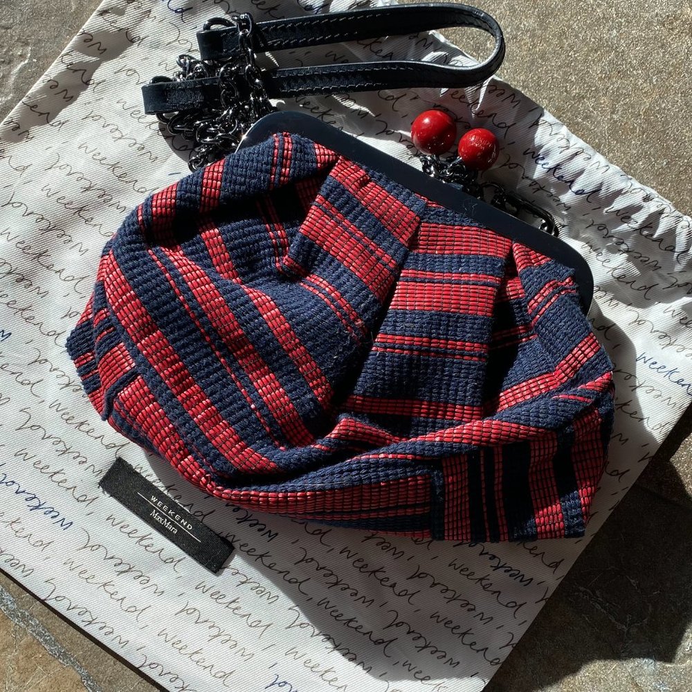[Resale] Weekend Max Mara - Small Pasticcino Bag - Navy and Red